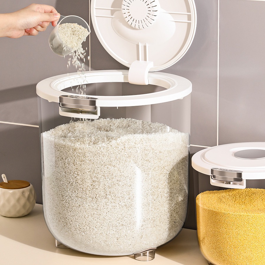 Xingyou Rice Bucket Household Insect-proof Moisture-proof Sealed Food Grade Rice Storage Box Rice Tank Kitchen Rice Flour Storage Tank
