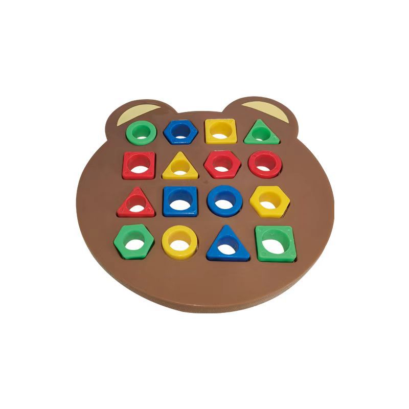 [Parent-child game] two-person battle building blocks concentration training color cognition children's boys and girls educational toys
