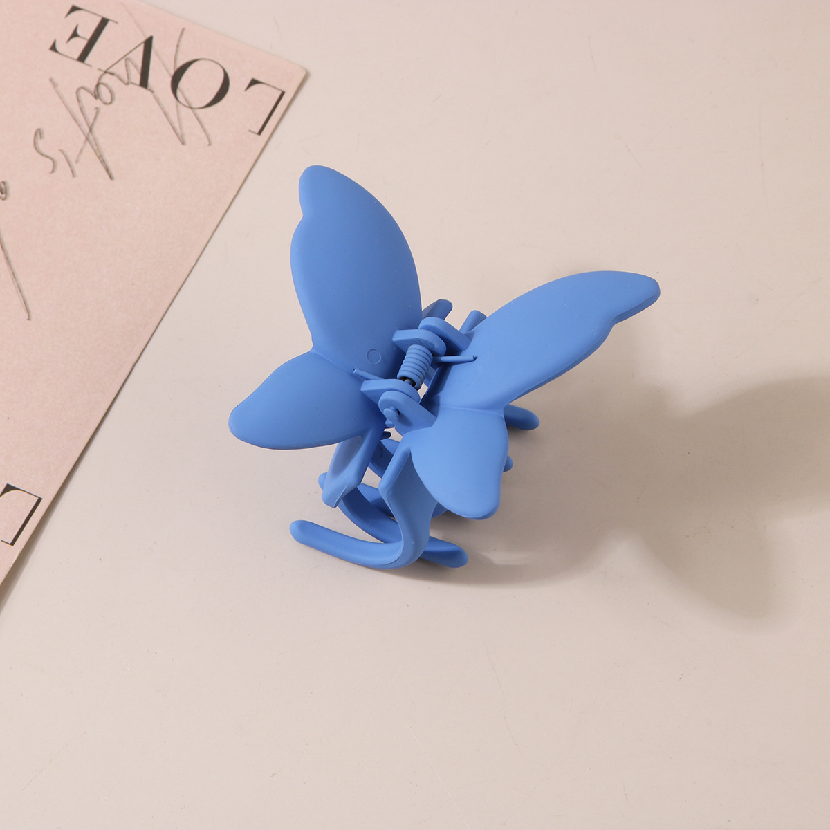 Nuovo fermaglio per capelli a forma di farfalla transfrontaliera, effetto vernice smerigliata, personalizzato, alla moda, con artiglio per la testa_voghion.com