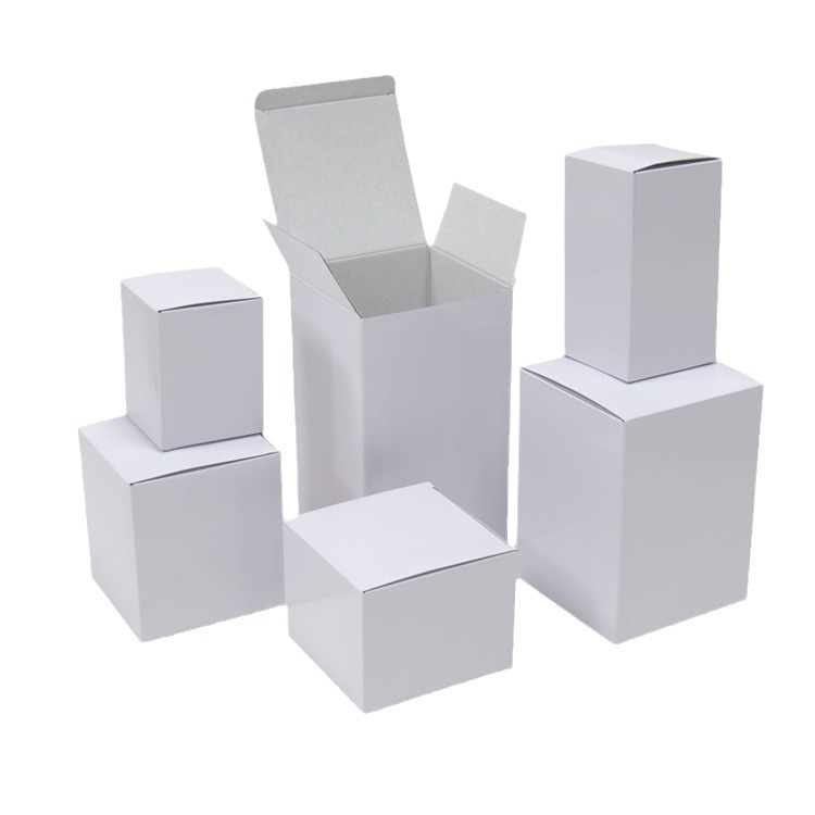 Small White Box in stock General Internal and External Double White Corrugated Paper Box Extra Hard Square Paper Box Neutral Packaging Box Small Batch