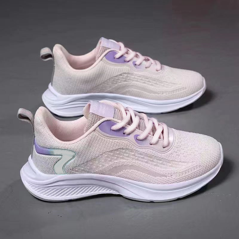 靴の女性の春の新型の女性の飛織の軽やかな通気靴の卸売りのランニング靴のメーカーのレジャーの運動靴の女性の潮|undefined