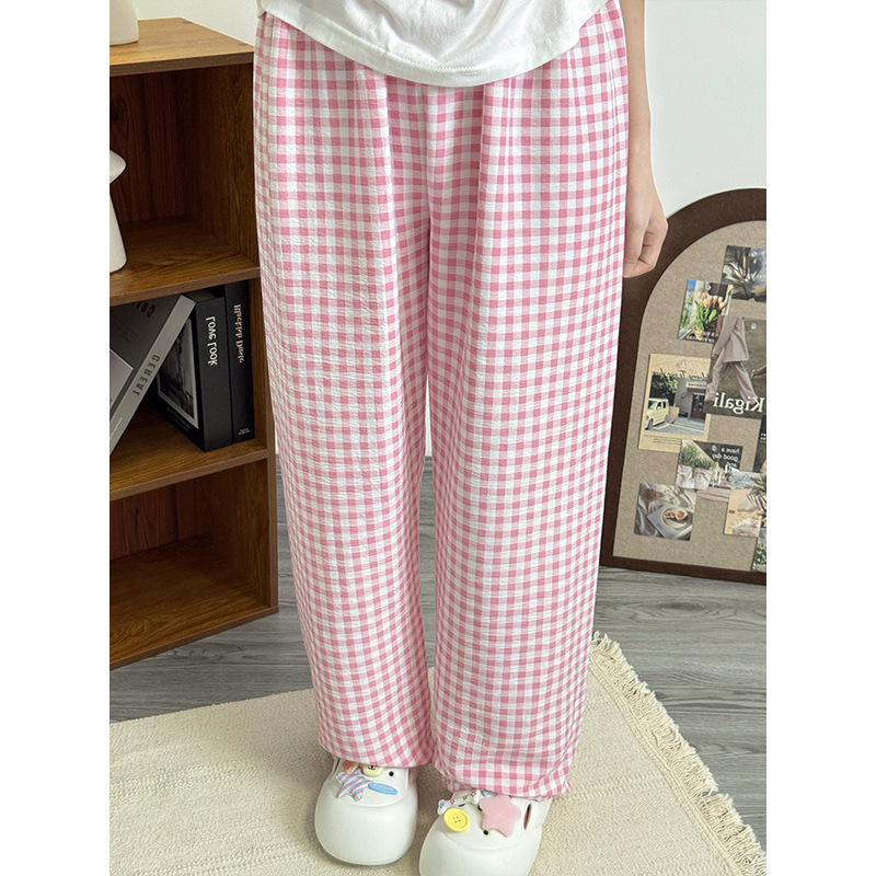 Korean Style Instagram Style Cotton Pajama Pants_voghion.com