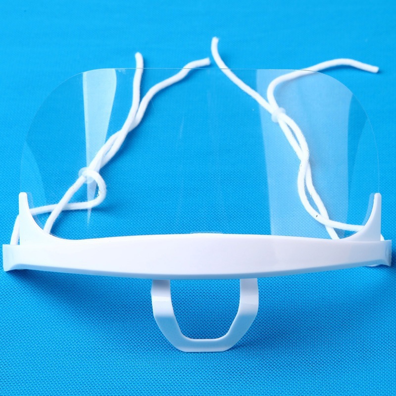 Dining transparent mask special chef mask food plastic restaurant kitchen restaurant canteen anti-fog anti-saliva cover