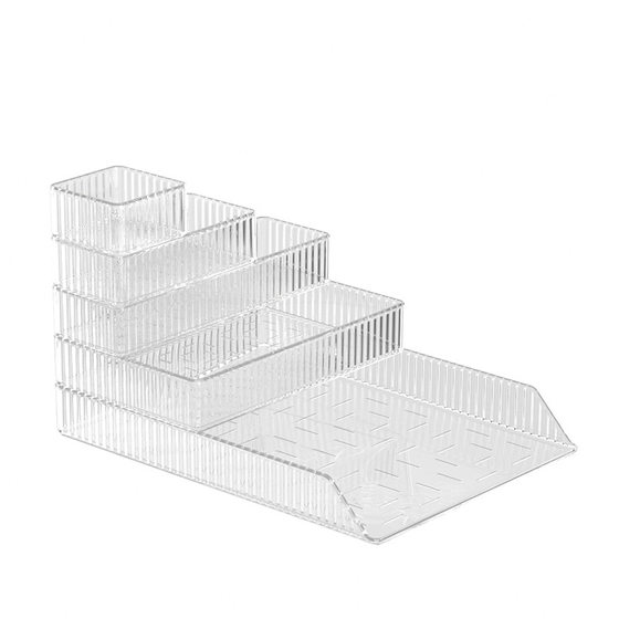 Overflow Purchase Transparent Cosmetic Storage Box Washstand Desktop Skin Care Perfume Arrangement Box Drawer Internal Storage Rack