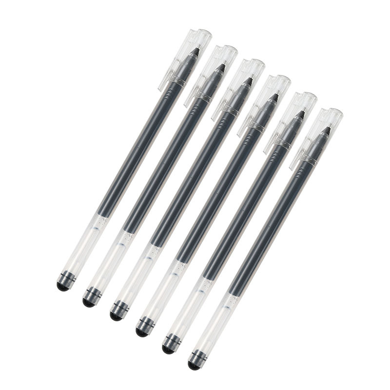 Large capacity giant can write gel pen needle tube 0.5mm office carbon water pen student examination sign pen stationery batch