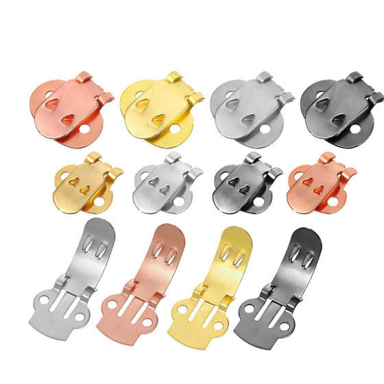 Source factory hardware shoe clip buckle various styles shoe buckle shoe flower buckle stainless steel stamping parts