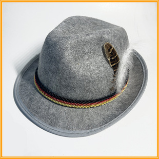 Hot Sale Beer Festival German Carnival Mountaineering Hat Jazz Party Top Hat Adult Performance Top Hat Turkey Hat