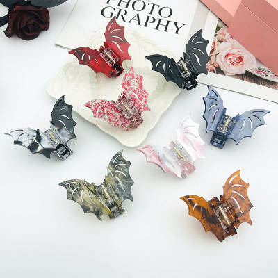 New Bat Hairpin Halloween Funny Grab Clip Women's Back of the Head Hair Shark Clip Holiday Dress Up Hair Grab Hair Accessories