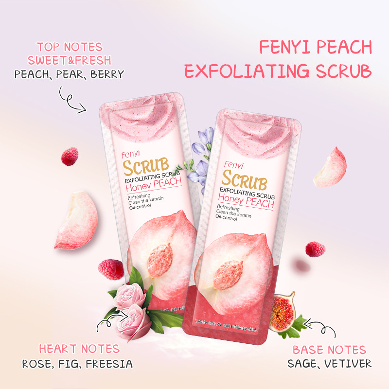 Fenyi Fenyi Factory Peach Light Sensory Body Moisturizing Scrub 3g Facial Body Cleansing Pore