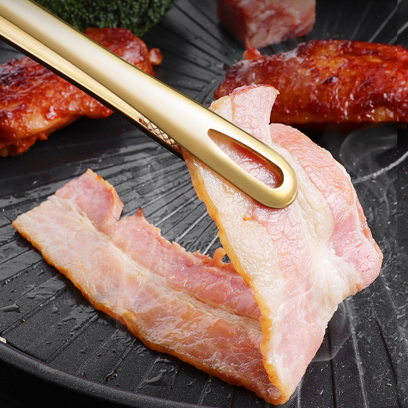 304 Stainless Steel Korean Barbecue Clip Lengthened Steak Clip Buffet Barbecue Clip Restaurant Kitchen Cuisine Scissors