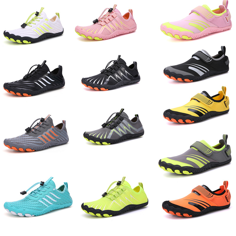 Spring and Summer Outdoor Beach Shoes Men's and Women's Swimming Shoes Diving Snorkeling Wading Shoes Skin-Sticky Soft Sole Paddling Shoes for Couple's Tracing Shoes