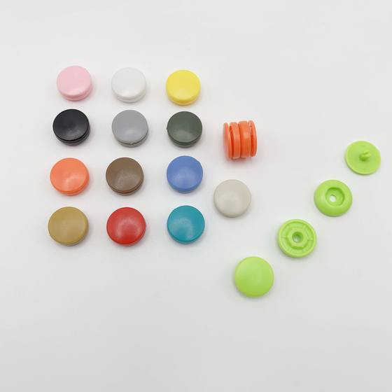 Hand-pressed colorful plastic snap button tool-free resin snap button baby clothes button children's clothing snap button dark button