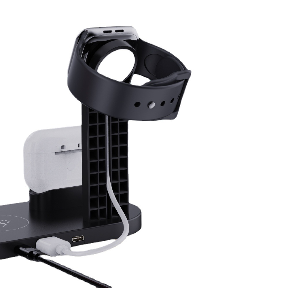 New wireless charging three-in-one wireless charger six-in-one wireless charging all-in-one wireless charging bracket fast charging