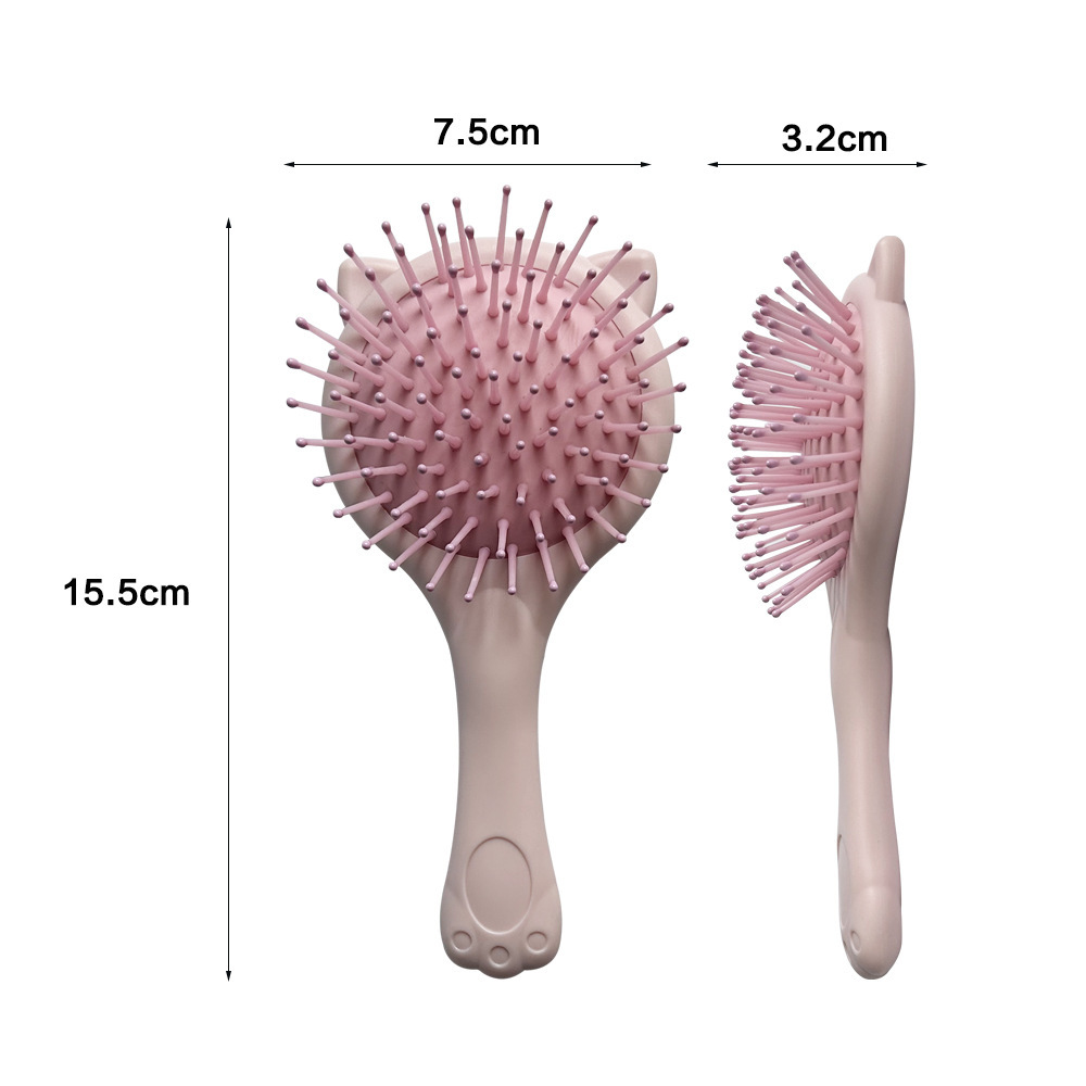 Hot sale comb cat ear hair comb cartoon mini portable air cushion comb air bag comb hollow ribs comb massage comb
