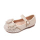 Spring and Summer 2022 New Korean Style Girls Princess Square Mouth Rhinestone Bow Shoes Leather Shoes Performance Dance Shoes