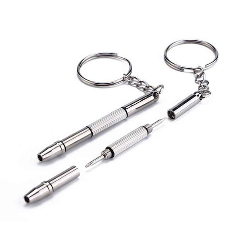 Glasses accessories four-purpose glasses screwdriver cross sleeve 4-in-1 factory direct sales