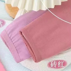 Cotton underwear women's cotton mid-waist belly contracting plus size plus size mother's cotton Women's solid color triangle shorts head