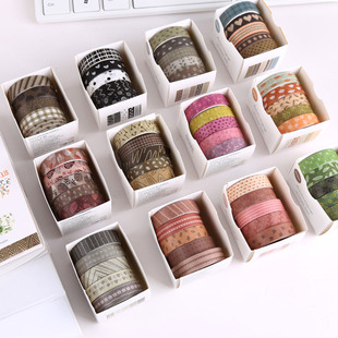 Autumn Siyu and paper tape Mori retro basic and paper tape a variety of random decorative Journal tape