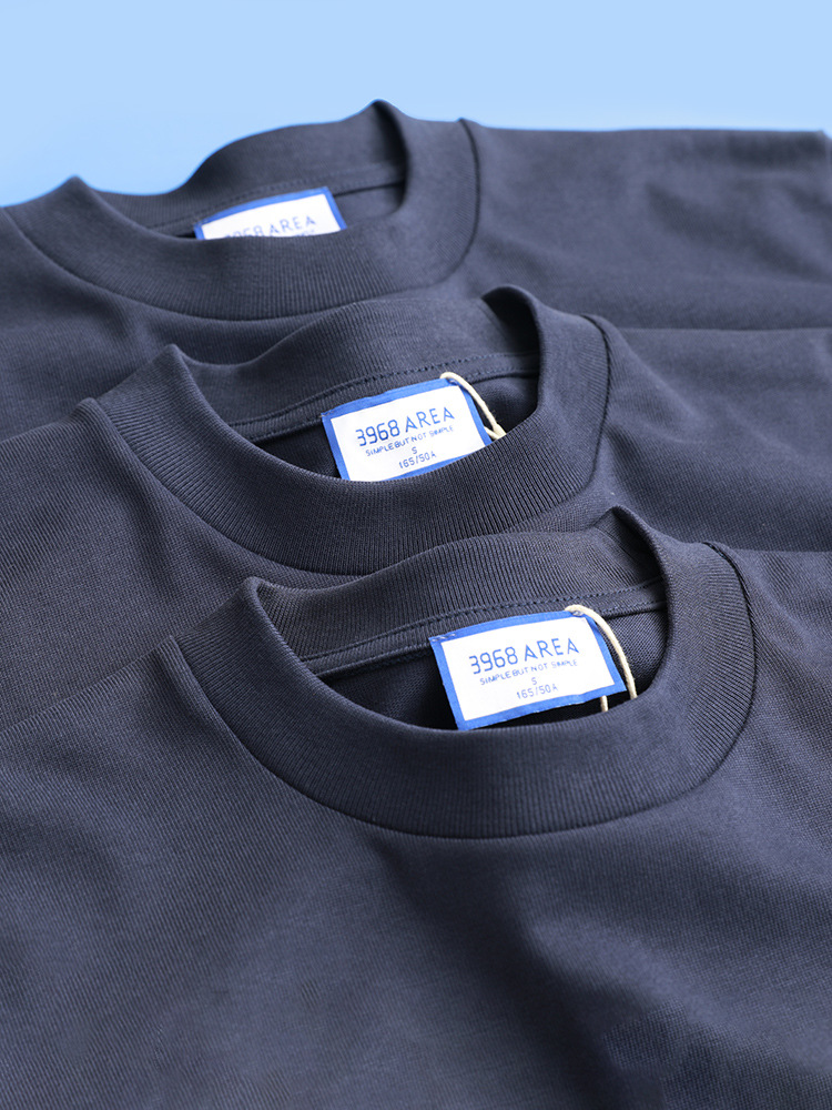 400g Heavy Cotton American Style Small Neckline T-Shirt Men's Loose Large Size Men's Cotton Short Sleeve T-Shirt Base Shirt