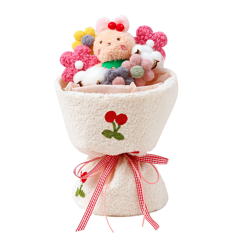 Finished Doll Doll Bouquet Christmas Bouquet Soap Rose Birthday Gift for Girlfriend