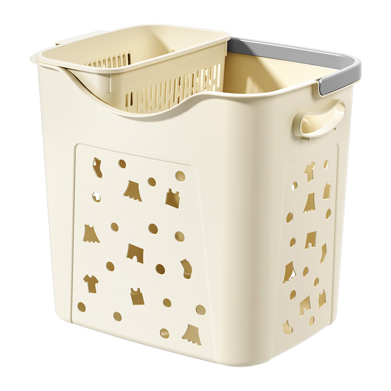 Plastic laundry basket bathroom dormitory laundry basket laundry storage basket clothes toy laundry basket