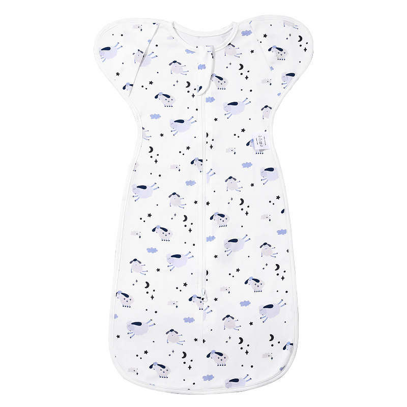 Four Seasons Baby Cotton Anti-Scare Sleeping Bag Anti-Kicking Newborn Cushion Baby Swaddling Towel Cross Border