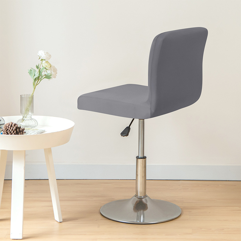 Cross-border milk silk fabric stretch home hotel club rotating bar chair Cover Barstool Cover