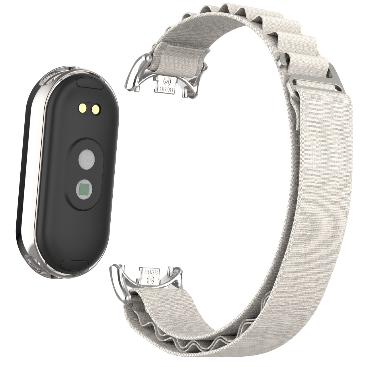 For Xiaomi bracelet 8/9 strap mi band8 alpine nylon metal head grain loop casual replacement wristband