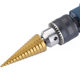 Hexagon shank pagoda drill bit high speed steel titanium plated step drill reaming tool hole opener wholesale step drill set