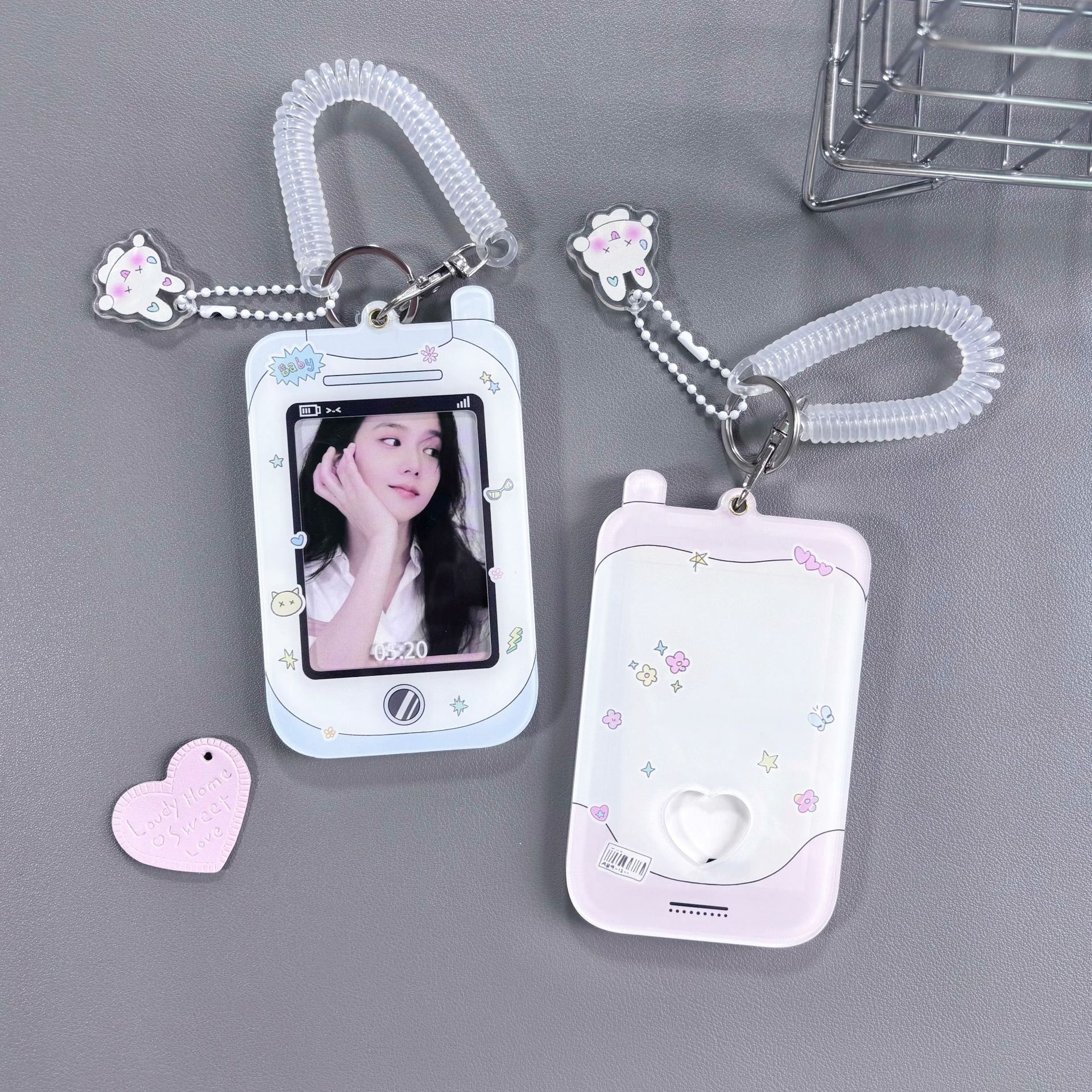 Original y2g mobile phone camera acrylic card holder small card card holder stand card holder small card protection card holder