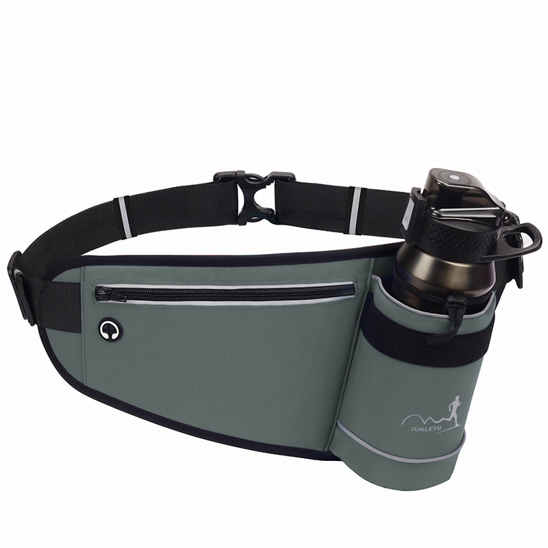 Cross-border new outdoor multifunctional water bottle waist bag hiking close-fitting waterproof Lycra sports running mobile phone waist bag
