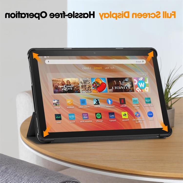 Fire HD 10 2023 three-fold bracket suitable for Amazon with sleep suction screen protector sheath