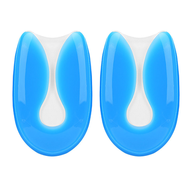Cross-border hot sale U-shaped spur heel pad silicone soft shock-absorbing heel insole relieving heel inflammation PU heel pad