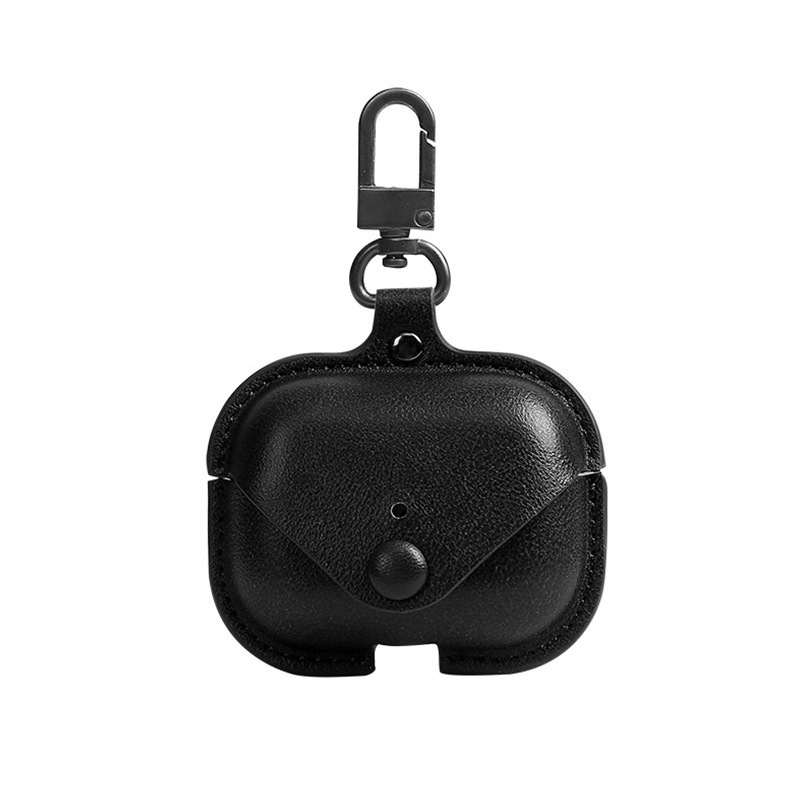 Suitable for Airpods pro2 protective case solid color shaped leather case Apple earphone case Airpods 2/3 generation