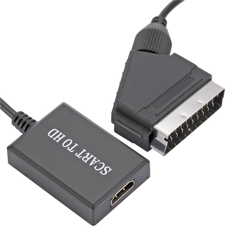 1080p HD SCART to HDMI converter SCART to HDMI audio and video cable box adapter