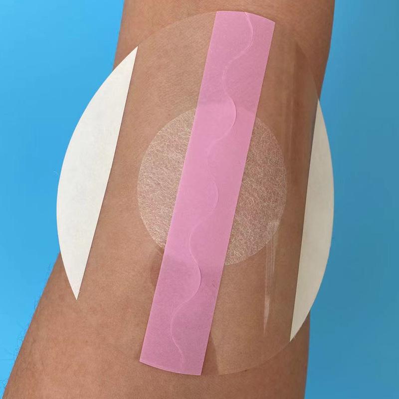 SOURCE Factory 9cm round PU film waterproof blank stickers cloth plaster transparent fixed navel stickers can take a bath