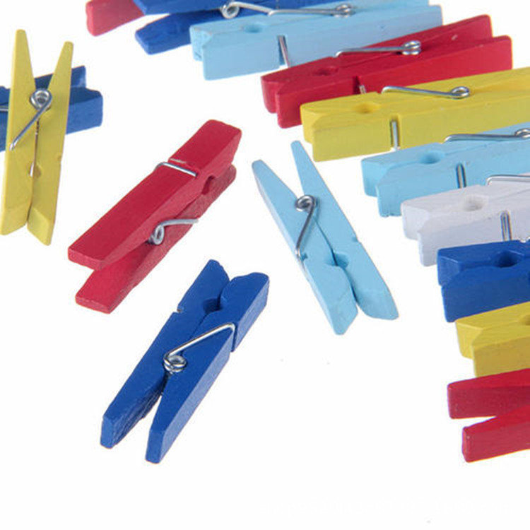2.5~7.2 candy color wooden clip photo clip diy handmade accessories color photo clip handmade accessories wooden clip