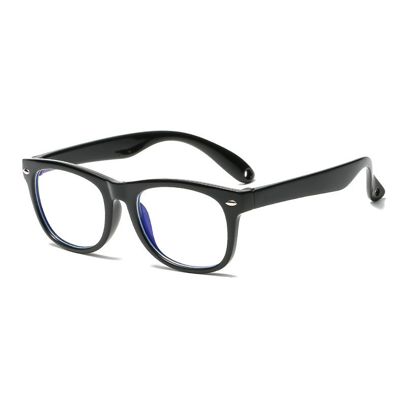 New online class children's anti-blue light glasses boys and girls silicone computer goggles can be equipped with myopia glasses wholesale