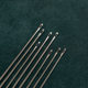 H's original needle is very easy to use with round head hand stitching leather needle as thick as the body, perforated and smooth non-triangular needle