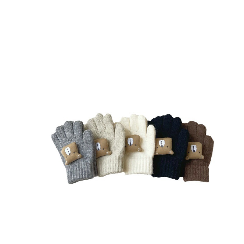 2-8 years old ~ Winter Children's gloves cute five finger warm infant boys girls kids Boys Girls baby
