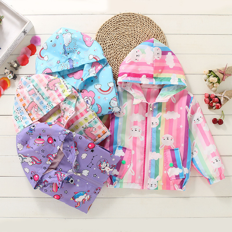Cross-border children's coat spring and autumn children's Korean zipper hoodie 2023 new spring baby jacket