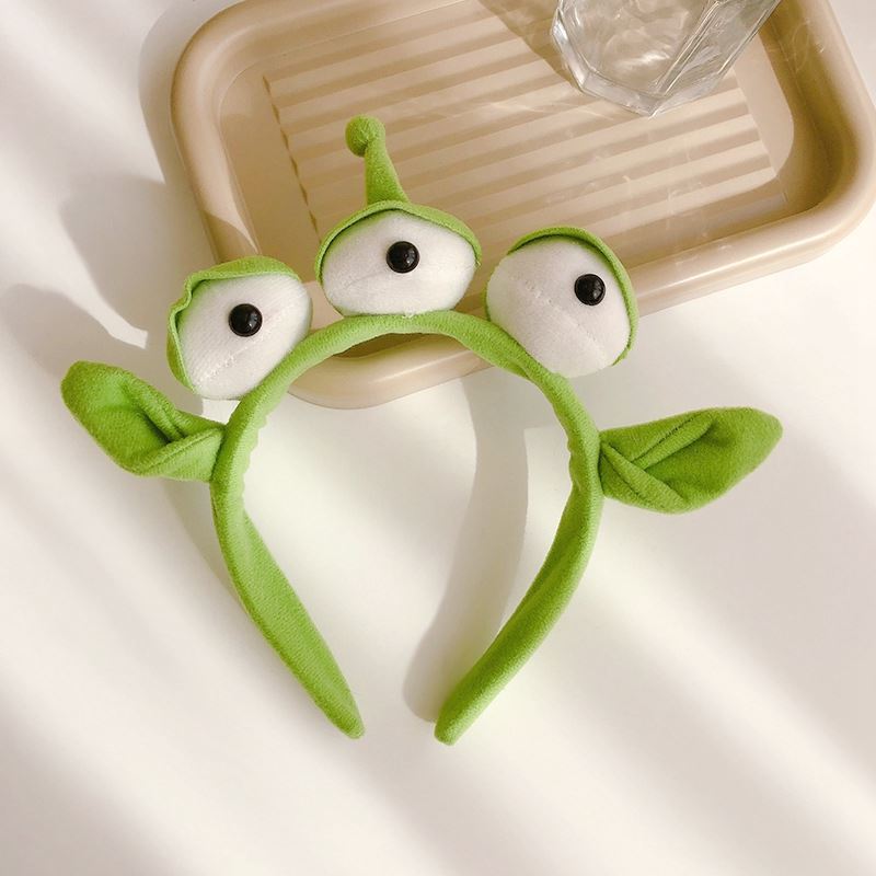 Japanese and Korean Animation Peripheral Cartoon Headband Three-eyed Headband New Style Cute Funny Headband Plush Cute Headwear for Women