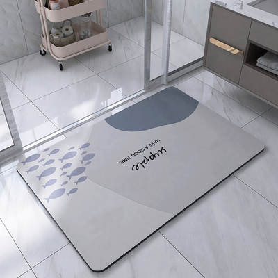 Diatom mud floor mat household carpet bathroom absorbent non-slip floor mat non-slip quick-drying stain-resistant carpet home mat