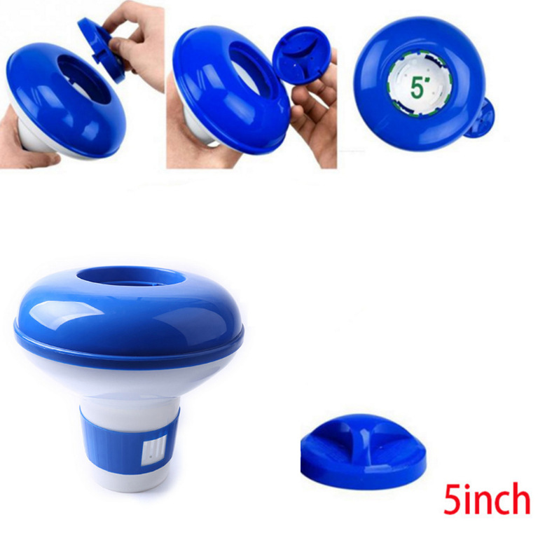Swimming pool disinfection automatic drug dispenser pill floating cup floating dosing device effervescent tablet floating water cartridge 5 inch