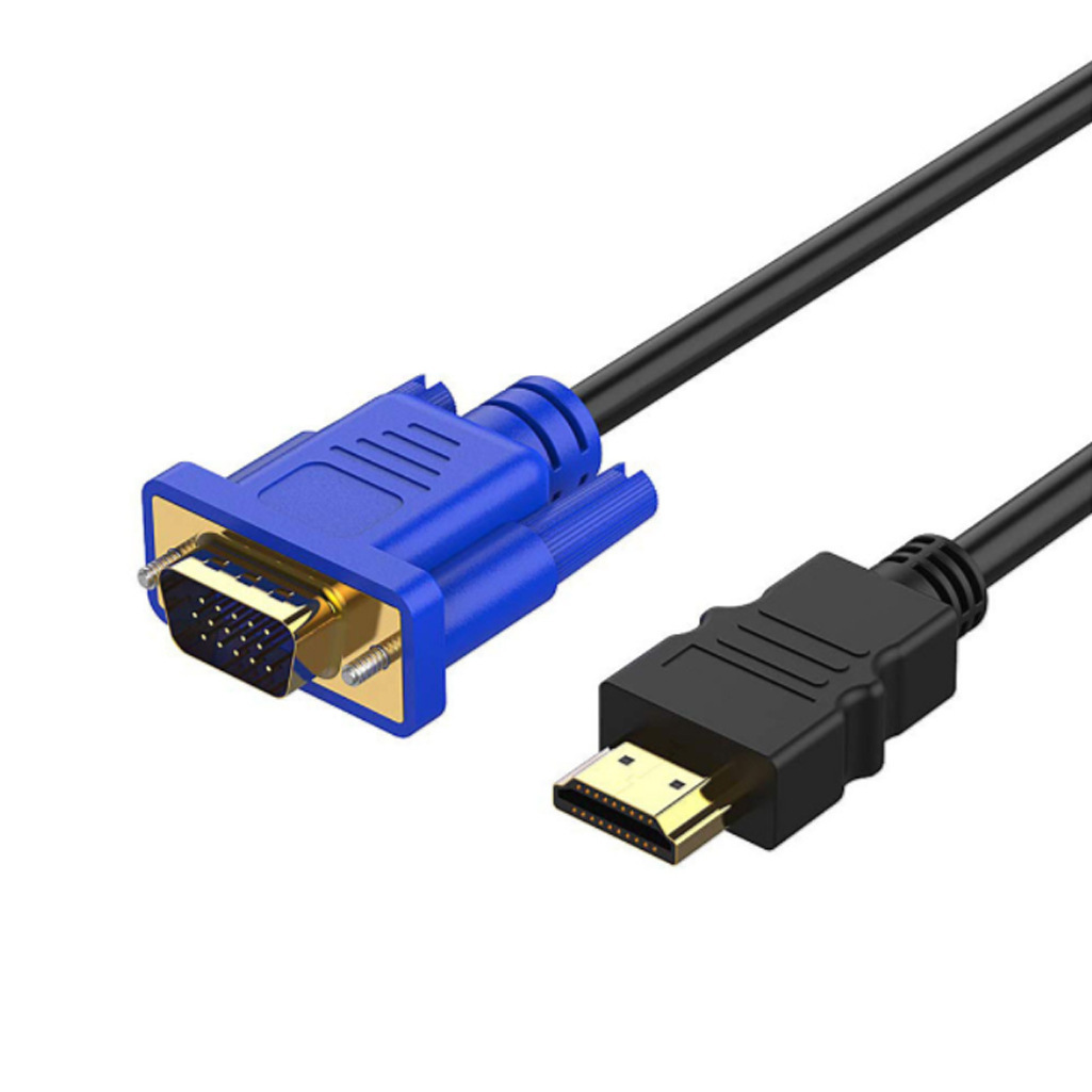 HDMI TO VGA HD conversion cable HDMI TO VGA player DVD connected TO TV cable no net no loop