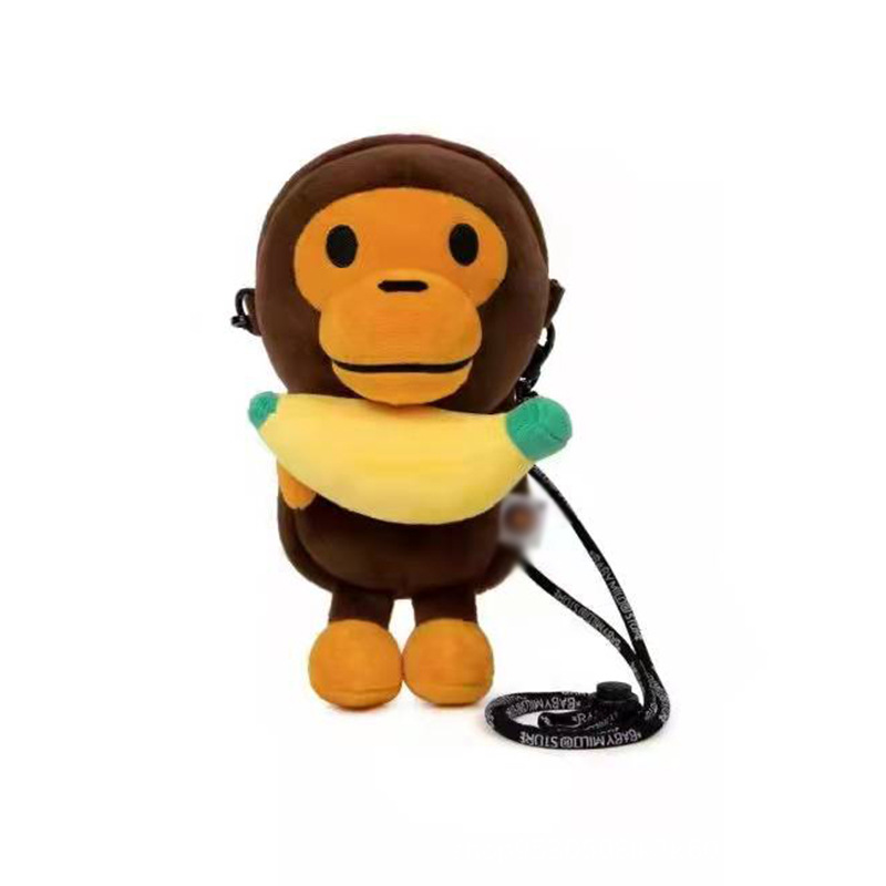 Japanese baby mobile phone bag milo Little Monkey bag Children's Shoulder bag mobile phone Key bag