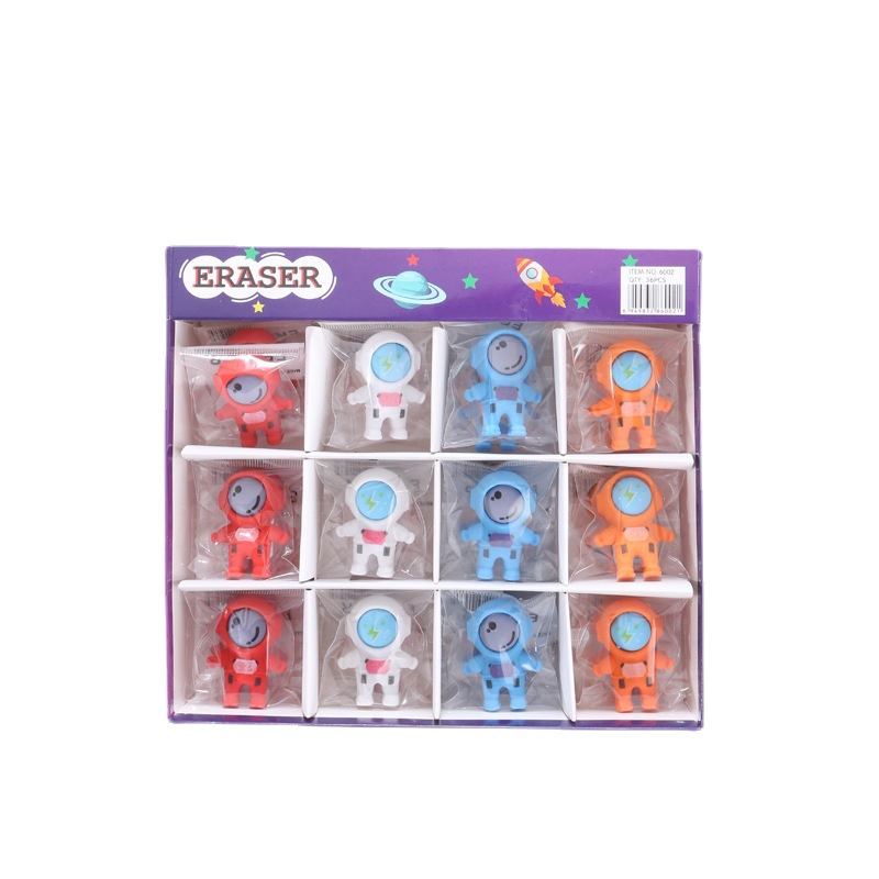 Cartoon Creative Rubber Spaceman Modeling Eraser Astronaut Stationery Primary School Prizes Gift Wholesale