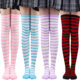 Cross Border Striped Socks Thigh Socks Women Japanese and Korean Style Stockings Over the Knee Halloween cosplay Performance Zebra Stockings