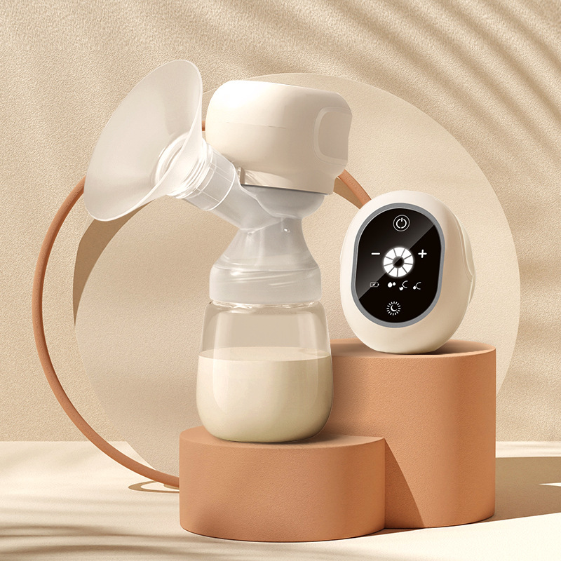 Cross-border electric breast pump integrated breast pump milking breast pump portable silent touch button breast pump
