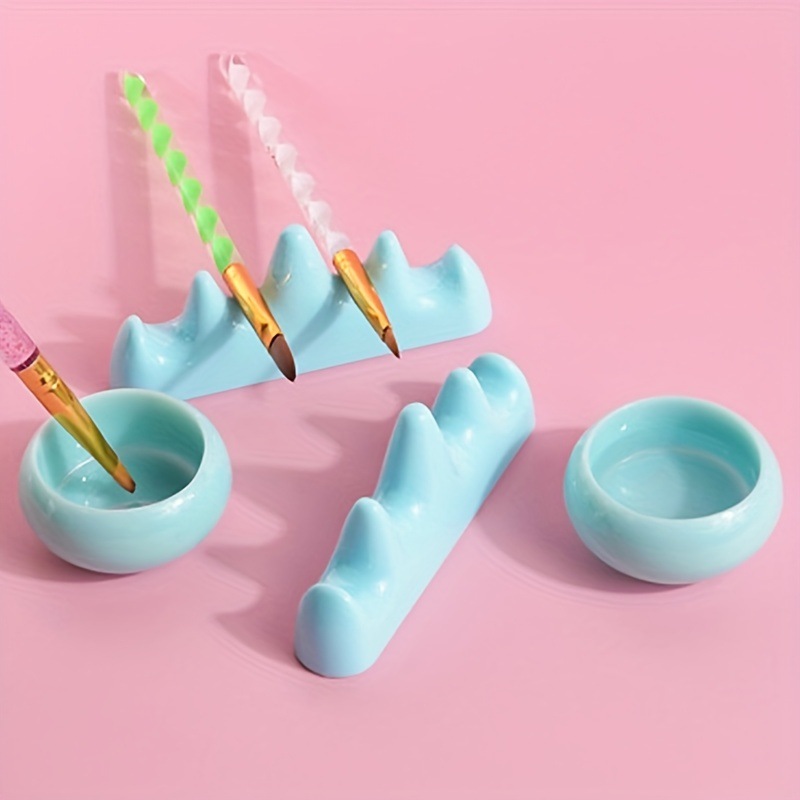 New Japanese simple imitation jade nail pen wash cup pen holder nail cleaning cup nail tools wholesale